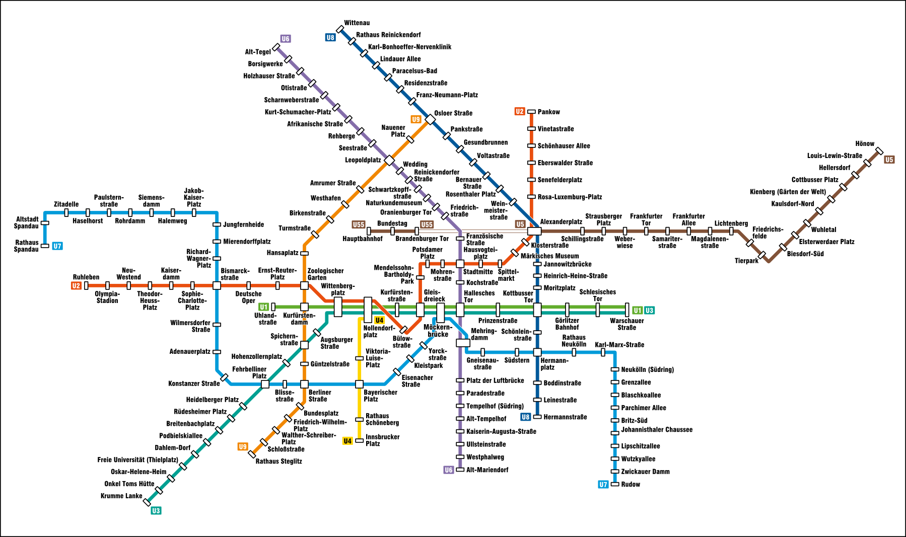 Berliini Metrokartta