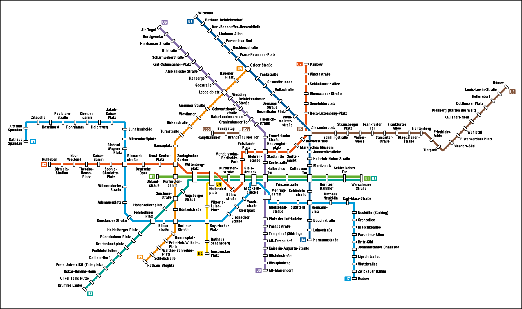 Berliinin metrokartta 